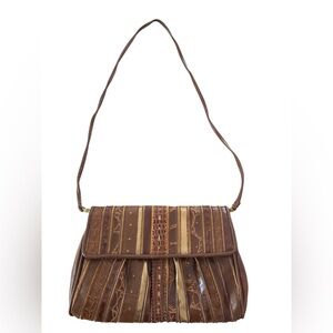 Rare Find! 70’s-80’s Brown and Gold Purse
